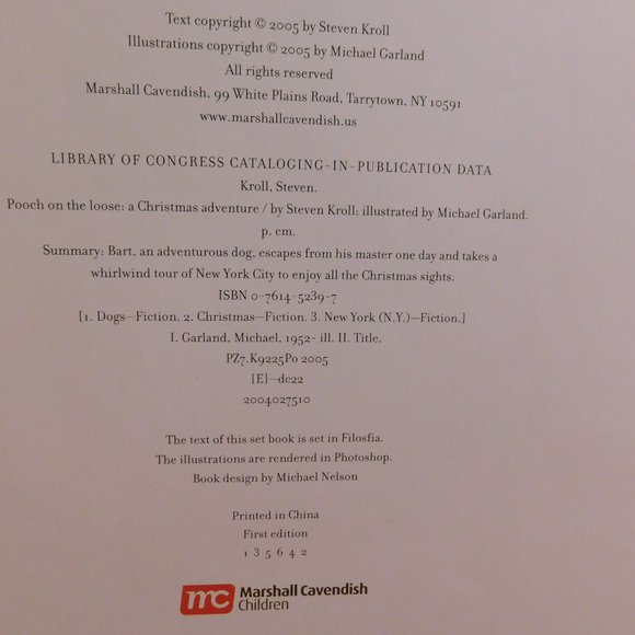 Two Christmas Illustrated Books Pooch on the Loose and Christmas Treasury - Picture 4 of 6